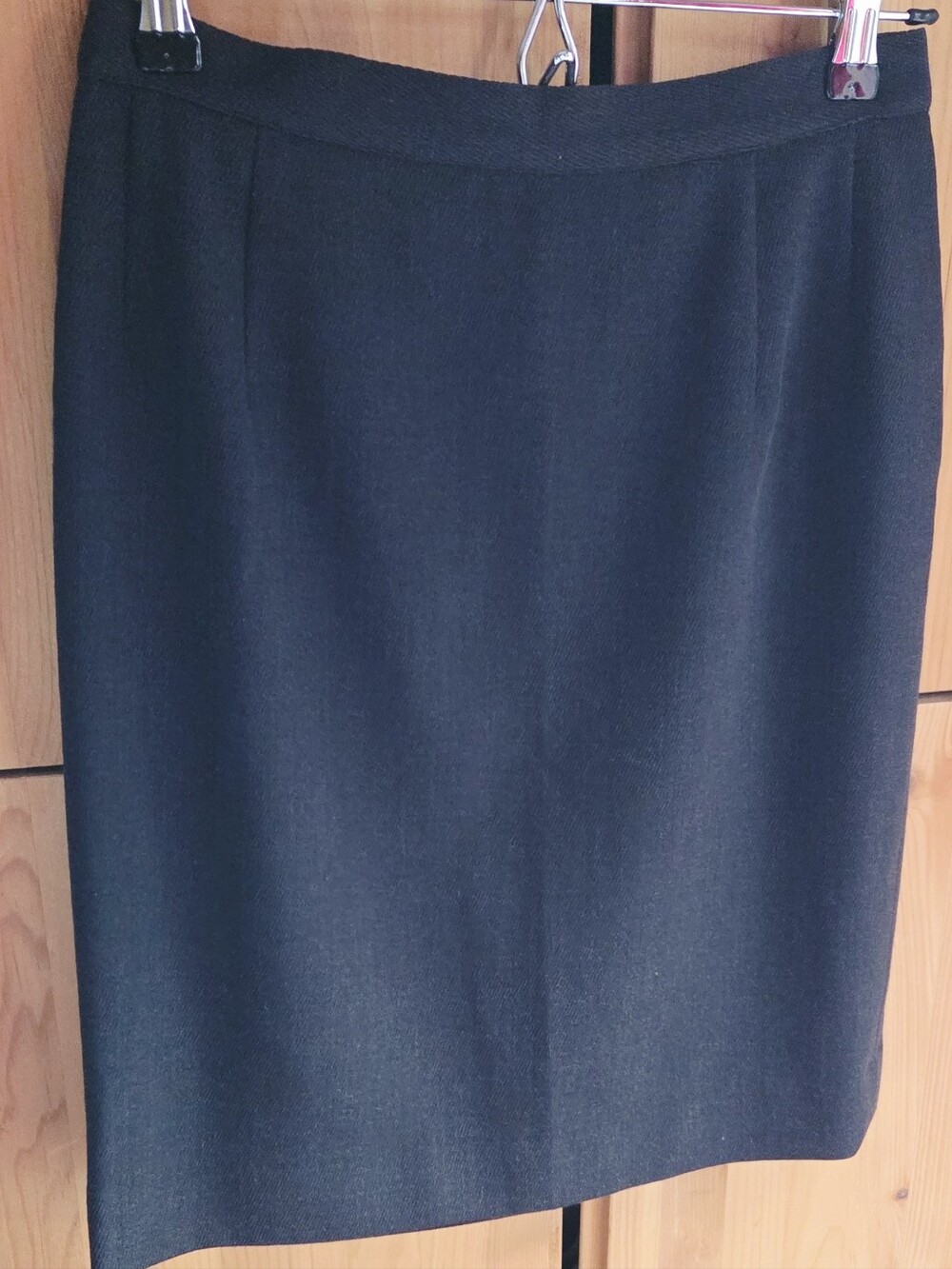Vintage Salvatore Ferragamo Dark Brown Wool Pencil Sjirt Size 8